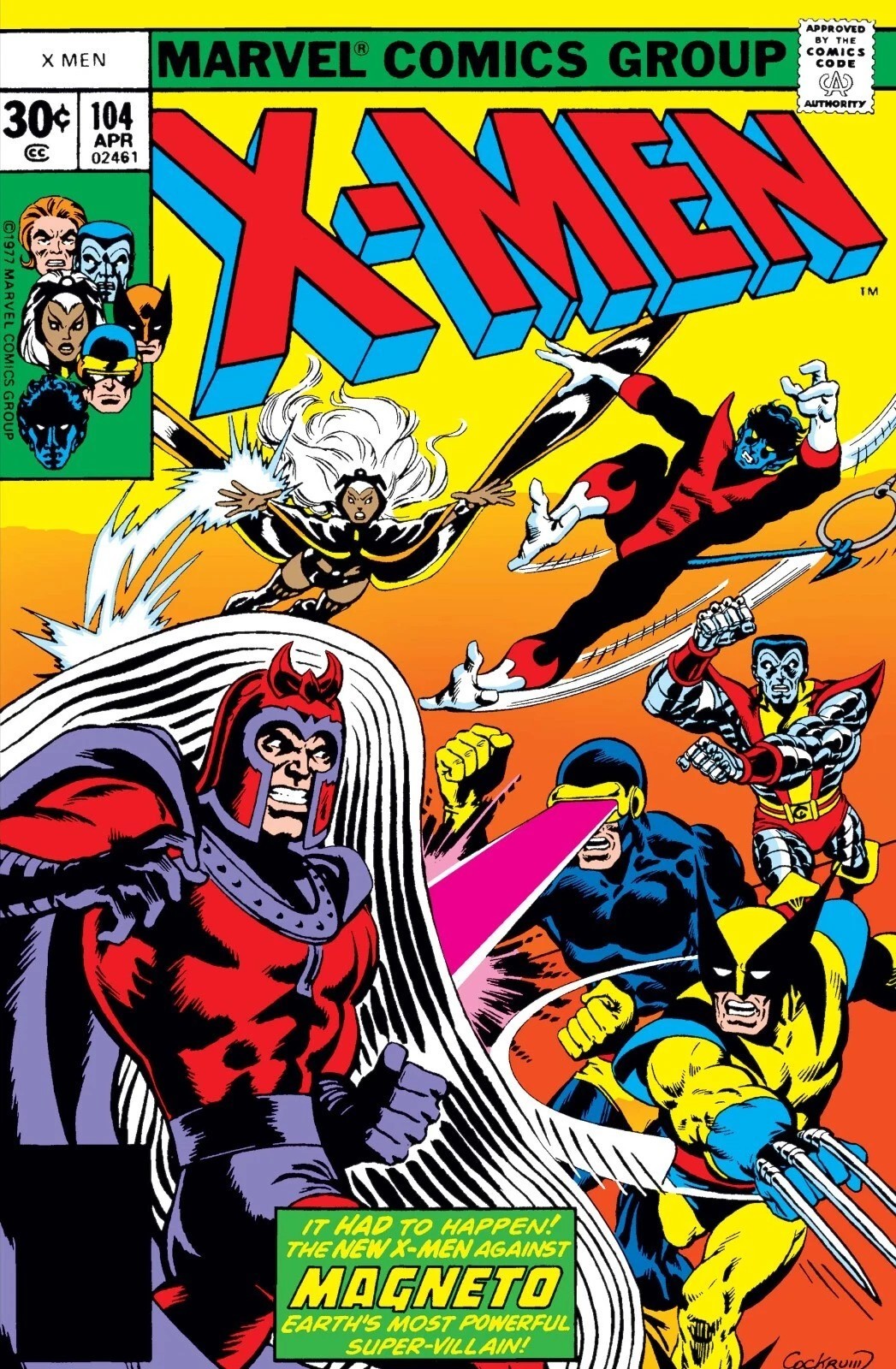 UNCANNY X-MEN #104 COMIC BOOK COVER Poster print 11″x17″ home decor