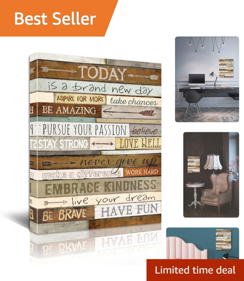 Waterproof and UV Resistant 12×16 Inspirational Canvas – Perfect for Any Room