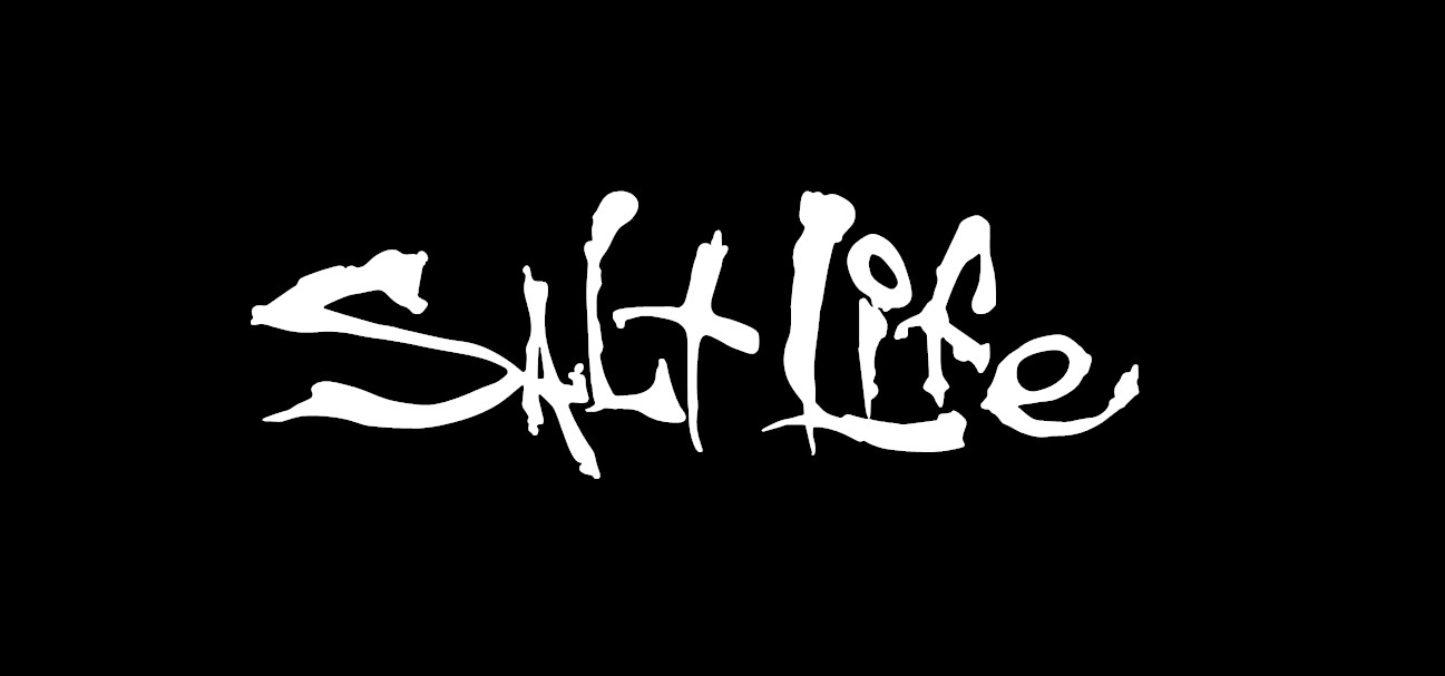Salt Life Signature – CHOOSE Size & Color – Vinyl Decal Sticker – FREE S/H