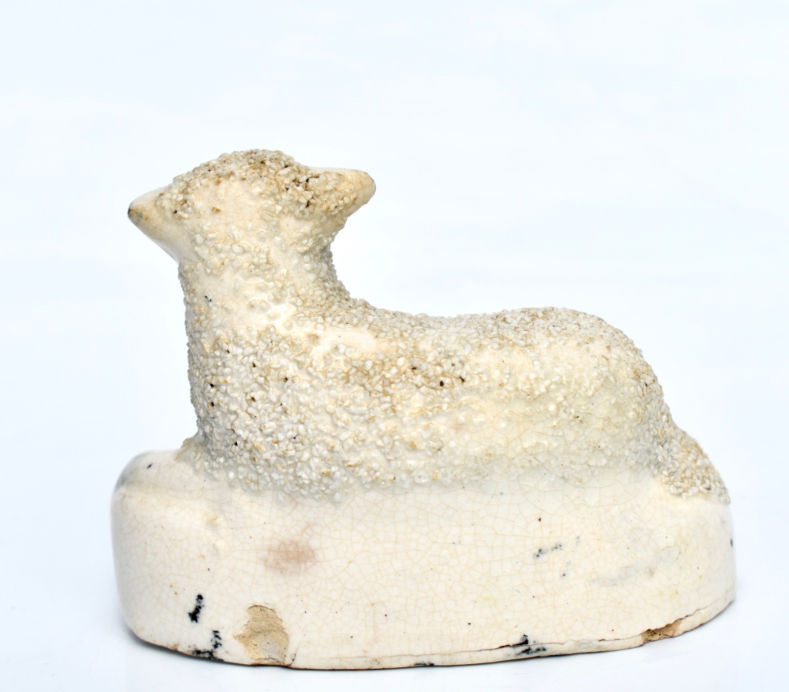 Antique Staffordshire SHEEP Figurine – Textured (no1)
