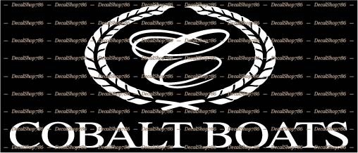 Cobalt Boats II – Outdoor Sports – Vinyl Die-Cut Peel N’ Stick Decals / Stickers