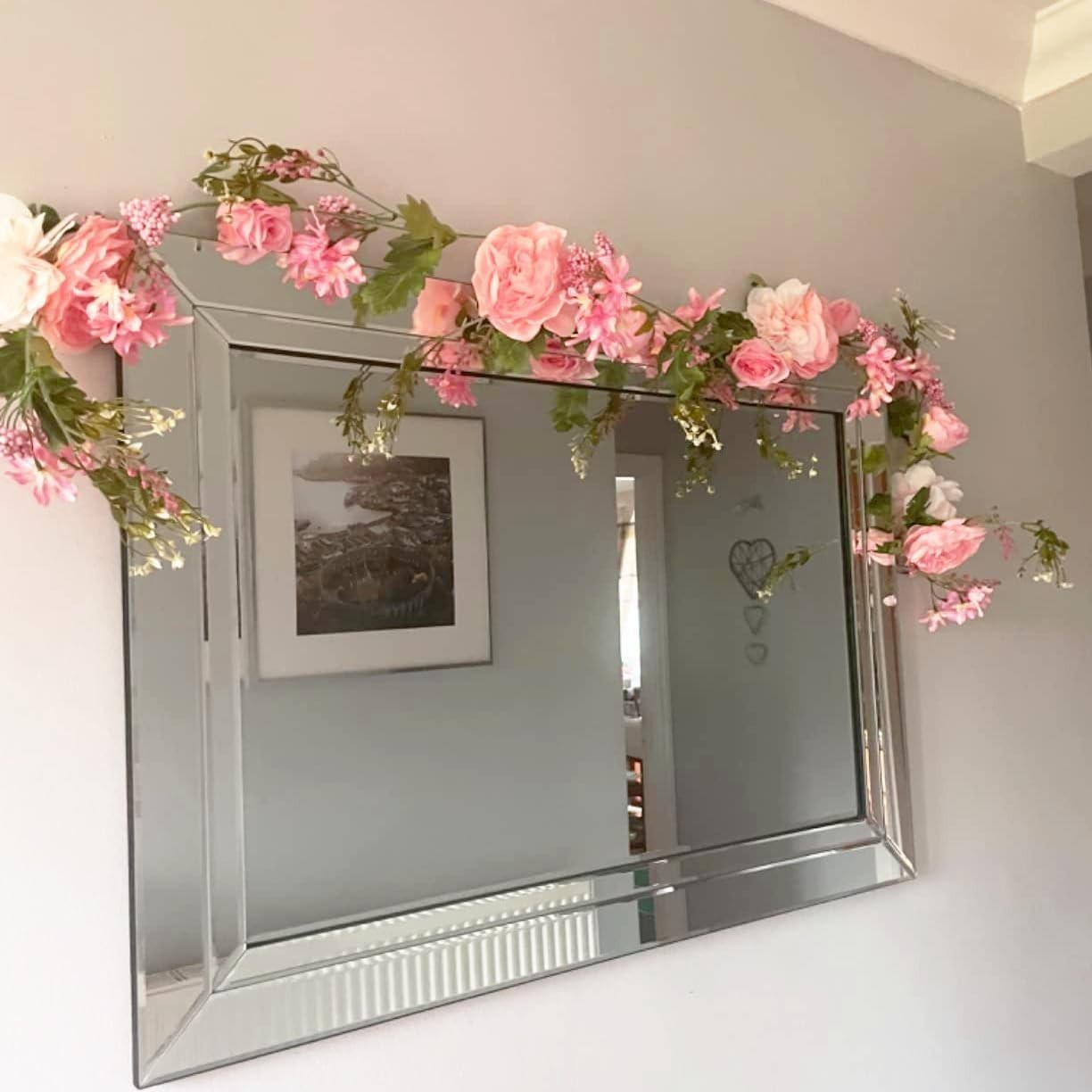 Rose Flower Vine Peony Flowers Center Flower Decoration 6′ Length Floral Garland
