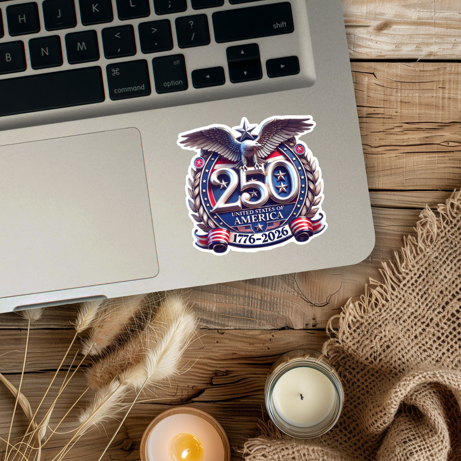 USA 250th Anniversary 1776-2026 America 250 Semiquincenten Sticker