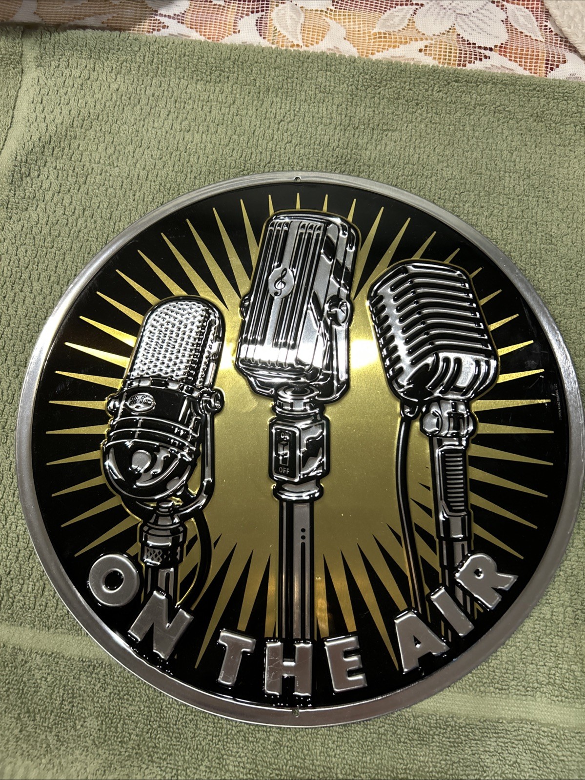 On The Air Medal Sign Adds To Any Music Room Or Office