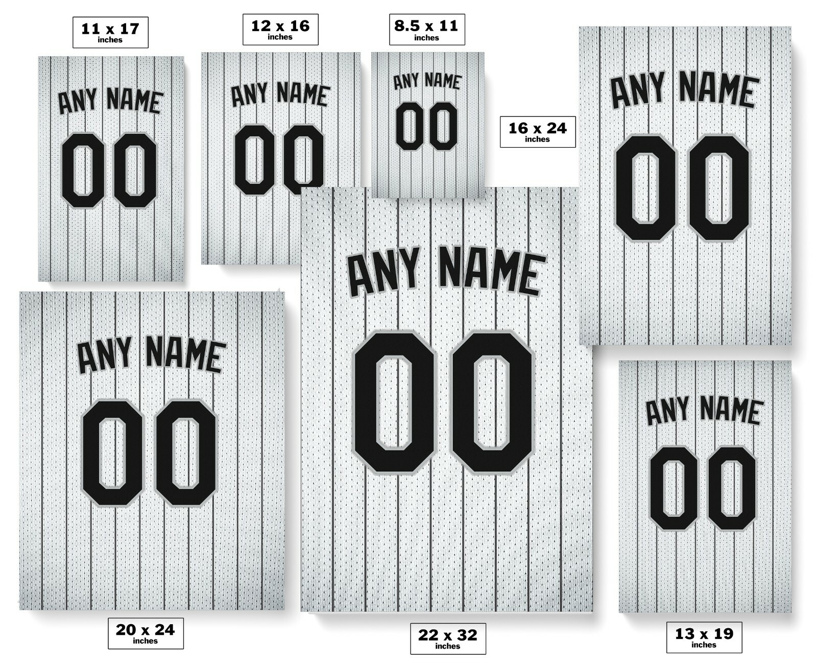 Chicago White Sox Jersey Print-Personalized Any NAME & NUMBER