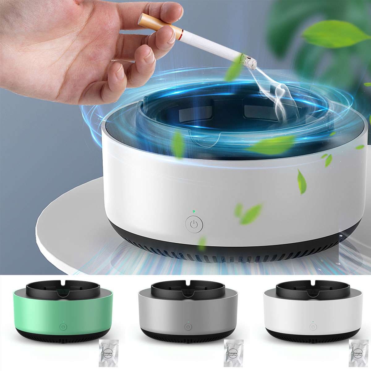 2 in 1 Multifunctional Smokeless Ashtray Purifier Ashtrays with Filter Purifier