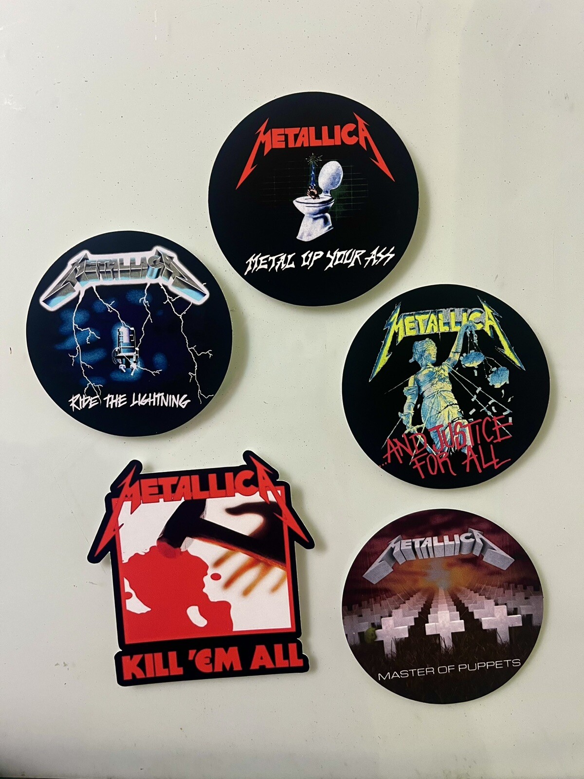 Metallica Sticker Pack – Heavy Metal Stickers , Thrash Metal Stickers