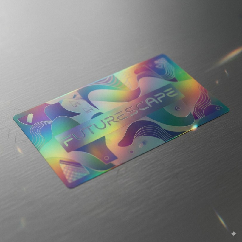 Custom Holographic Stickers, Personalized – Logo, Name, Text, 1.5-5 inch, Qty100