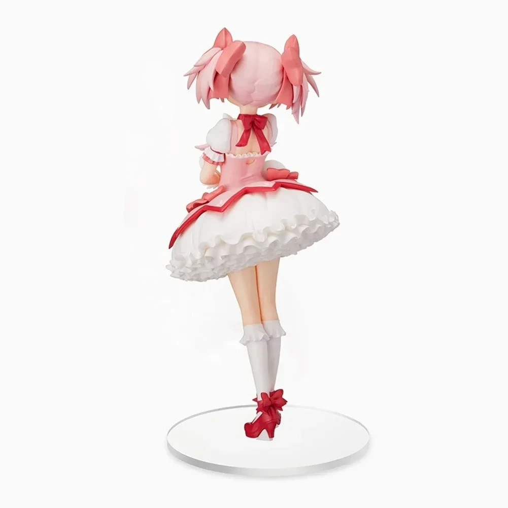 Madoka Figure 17cm With Kyubey Mascot Replica Anime Character Girl Statue Toy