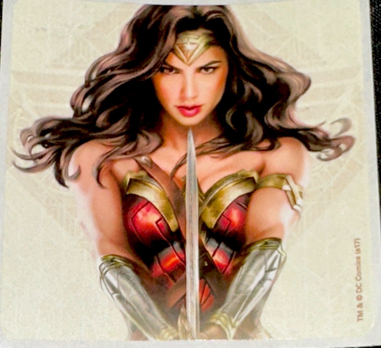 WONDER WOMAN STICKER✨💋⭐️❤️⭐️💋✨2 1/2”✨SEXY✨Power Sword 🗡️✨SEXY✨WONDERFUL✨🌟💫