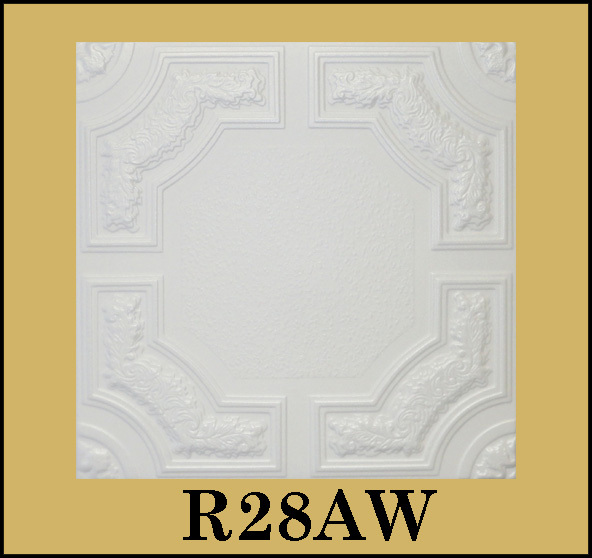 Glue Up Ceiling Tiles Easy Installation R28AW White Bundle of 8pcs SUPER SALE!!