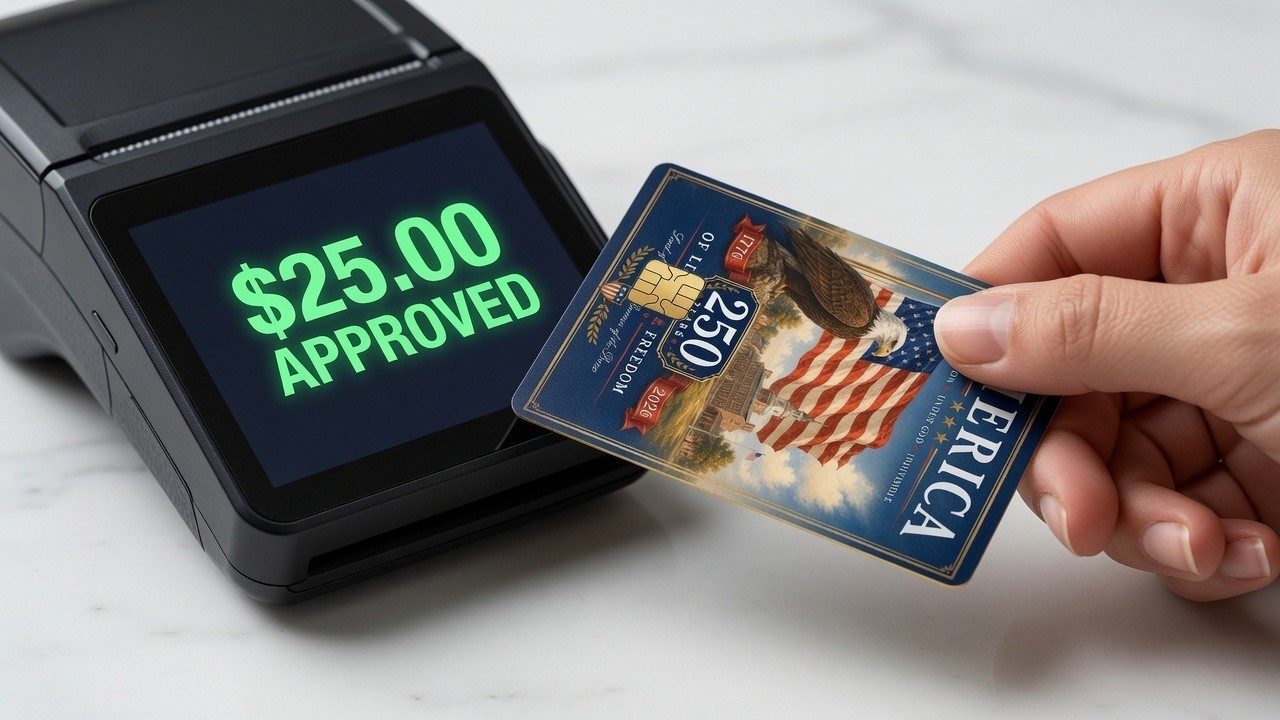 USA 250 Years Patriotic Eagle Debit Card Credit Card Skin Vinyl Sticker