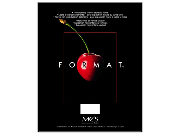 MCS Format Frame 8-1/2×11 Black (Same Shipping Any Qty)