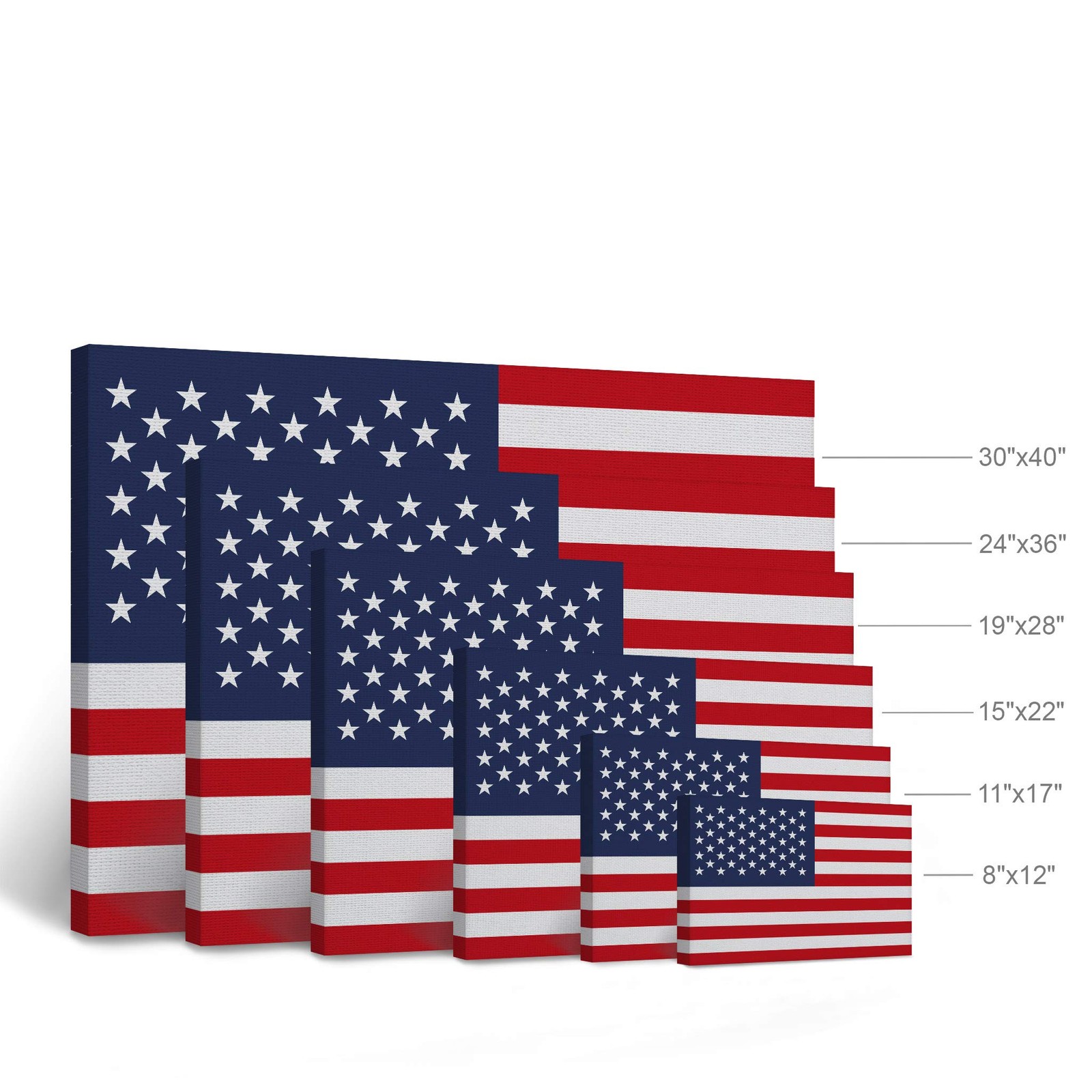 American Flag CANVAS PRINT United States Canvas Wall Art USA Flag Wall Art Ho…