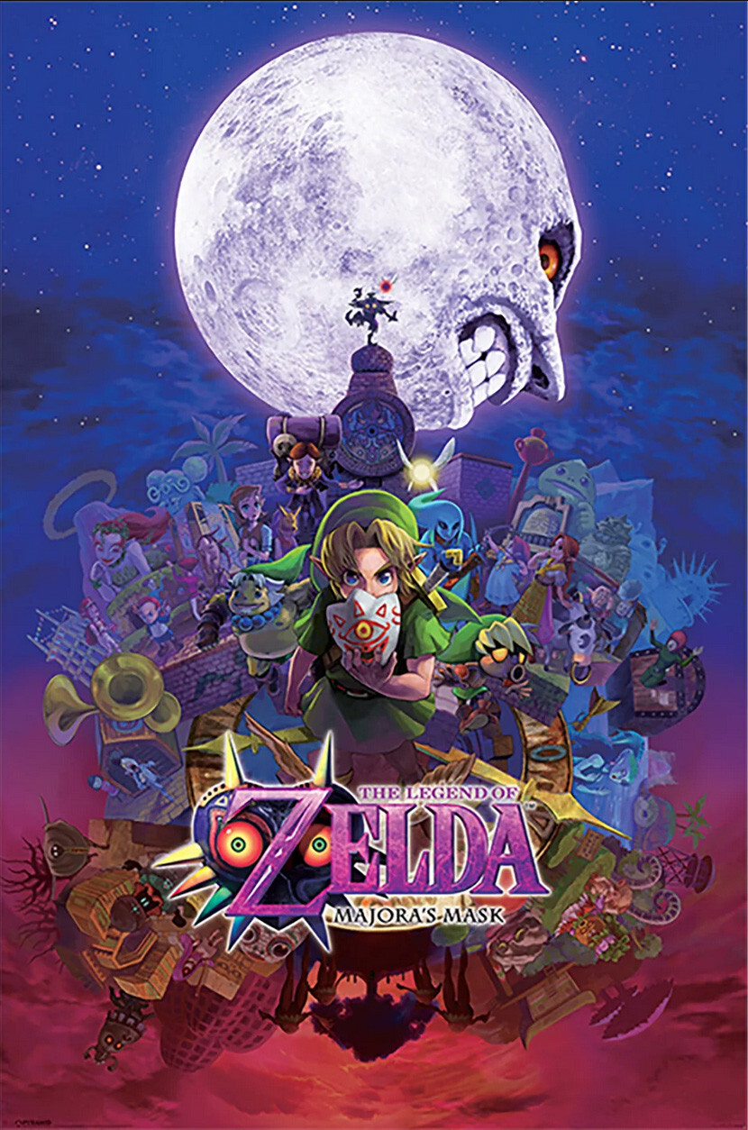 The Legend Of Zelda: Majora’s Mask – Gaming Poster (Link) (Size: 24″ x 36″)