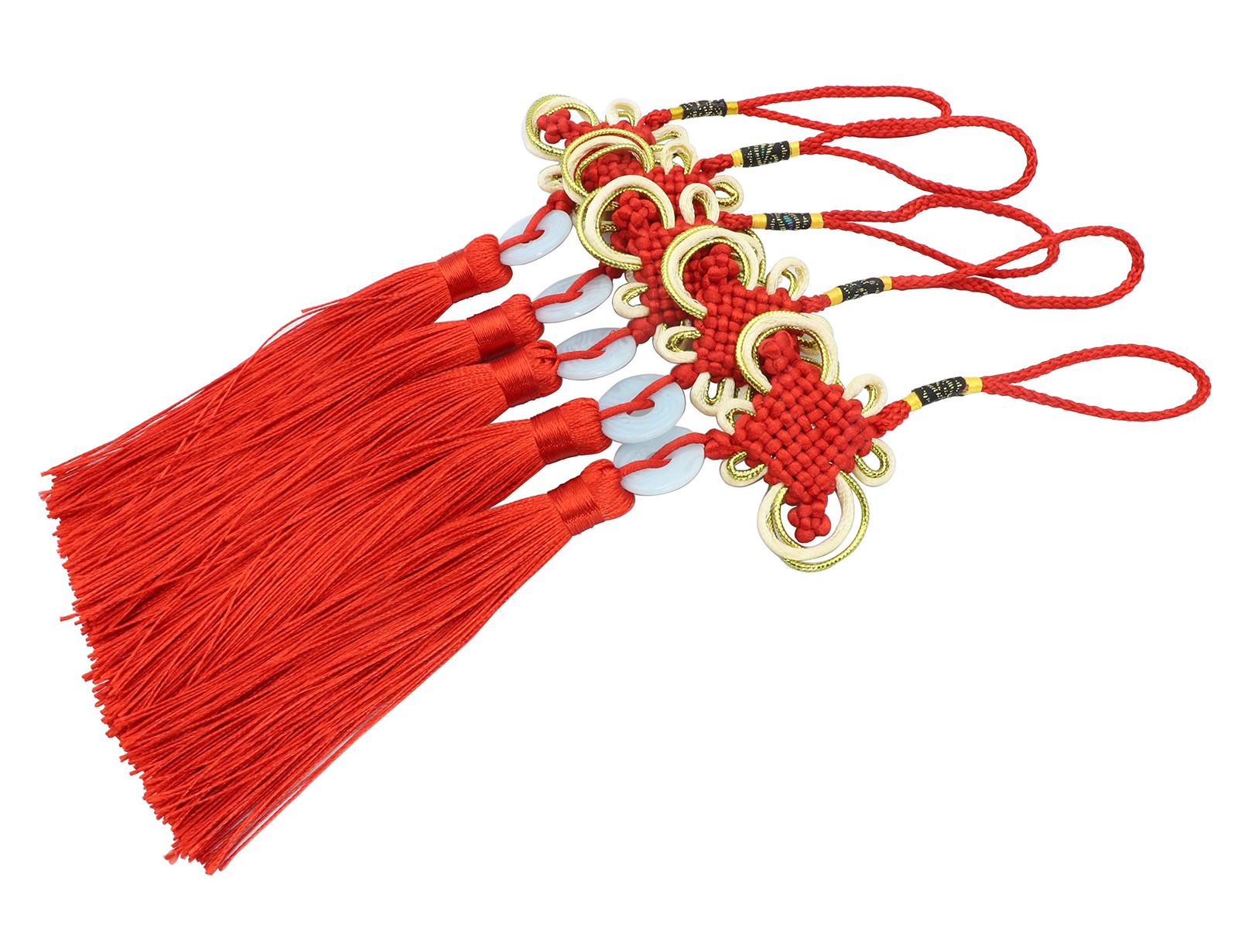 Chinese Tassel Chinese Knot, Red Handmade Tassels Chinese Knots Imitation Jad…