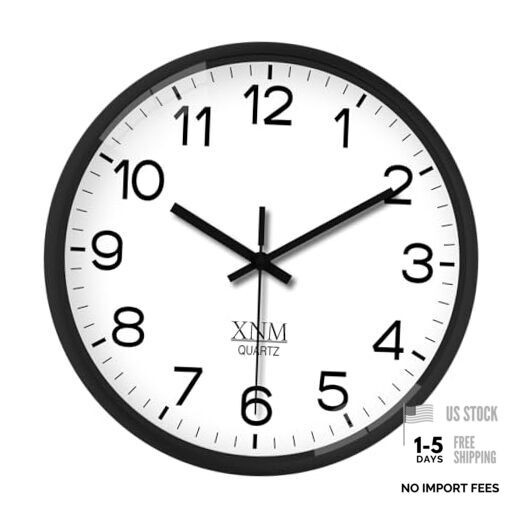 8 Inch Small Classic Wall Clock for Living Room Bedroom 8 Inch-1pcs White