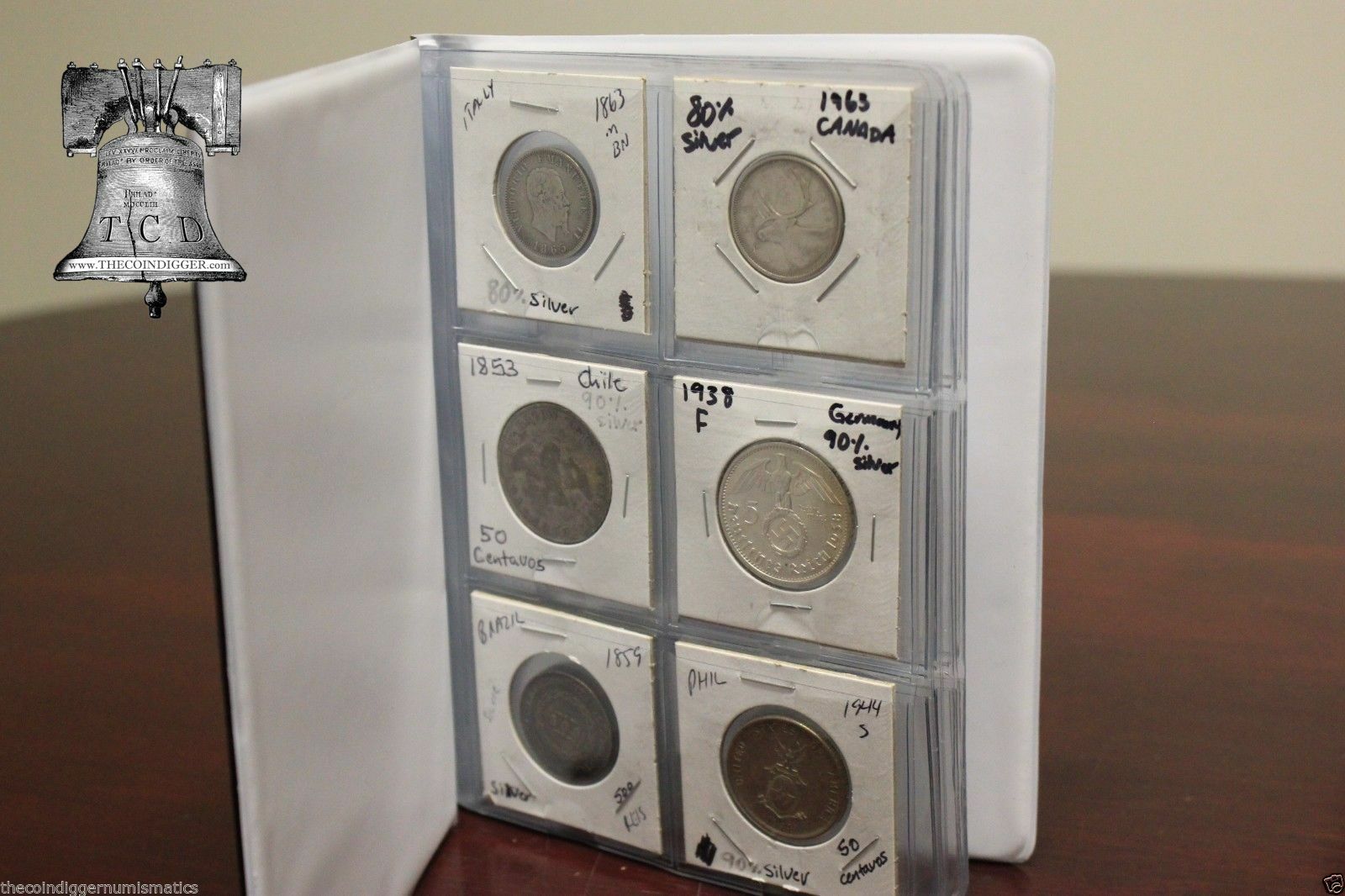 Whitman Coin Holder 2×2 Album 12 24 60 80 Pocket Wallet Storage Book of CHOICE