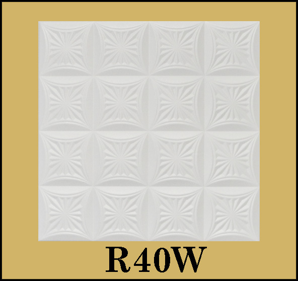 Glue Up Ceiling Tiles Easy Installation white HAND Painted R40 SUPER SALE!!