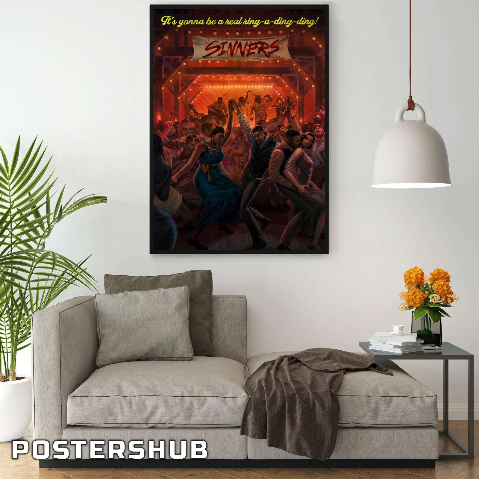 Sinners 2025 Movie Poster Wall Art Poster Fan Gift