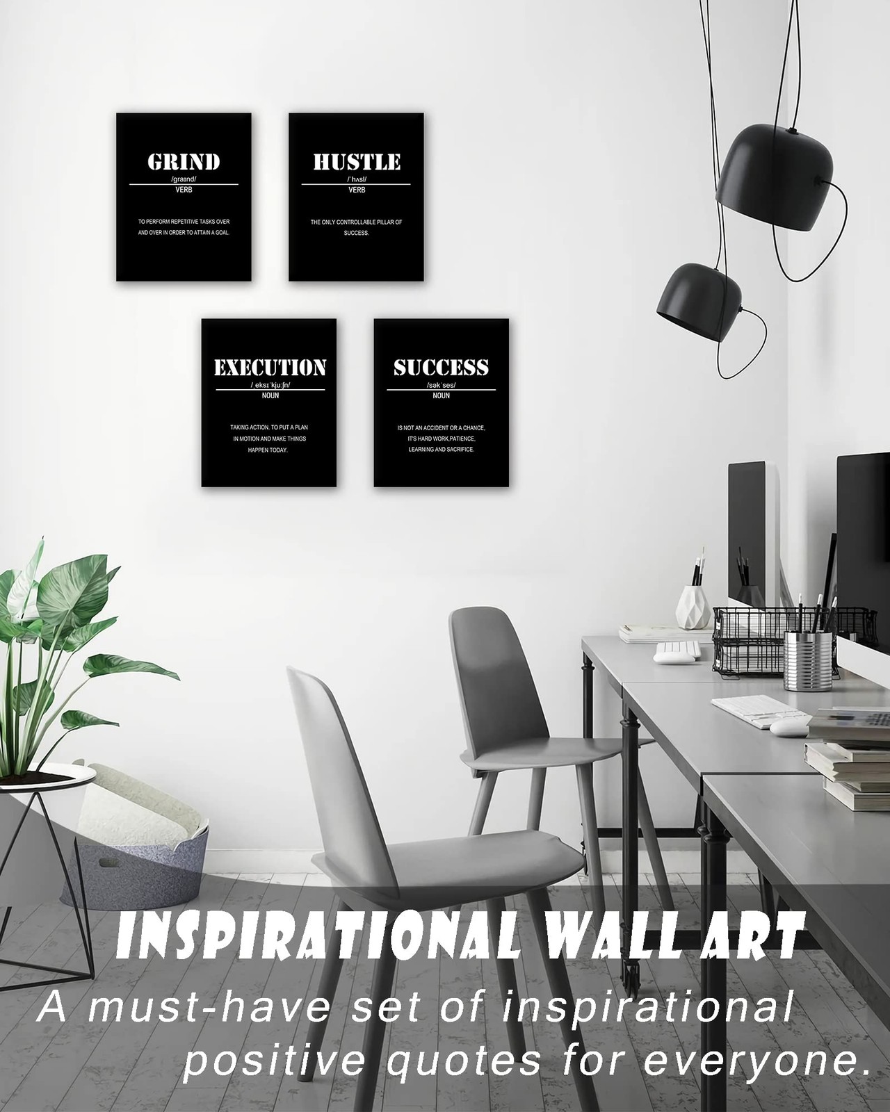 Inspirational Office Canvas Wall Art Framed,Motivational Wall Decor for Offic…