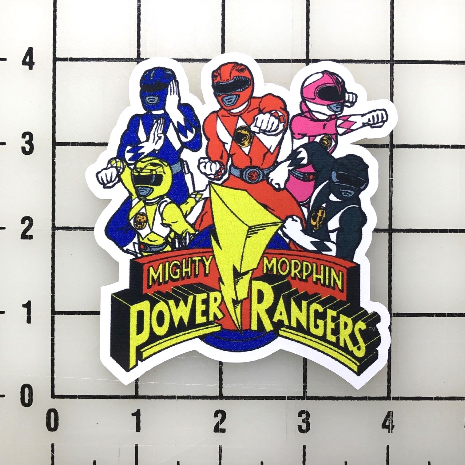 Power Rangers 4″ Wide Vinyl Decal Sticker BOGO