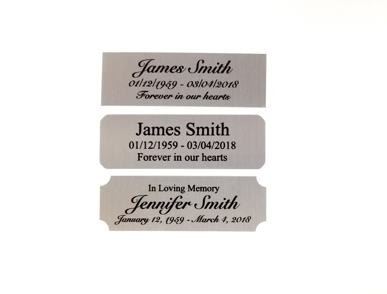 1×3 Custom Engraved Sublimation Aluminum Plate Plaque Name Tag Trophy Flag