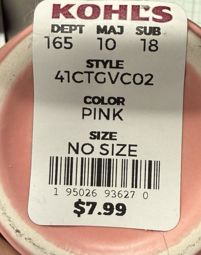 Potted Faux Succulent Pink ”Love” 4″ FAST SHIP!