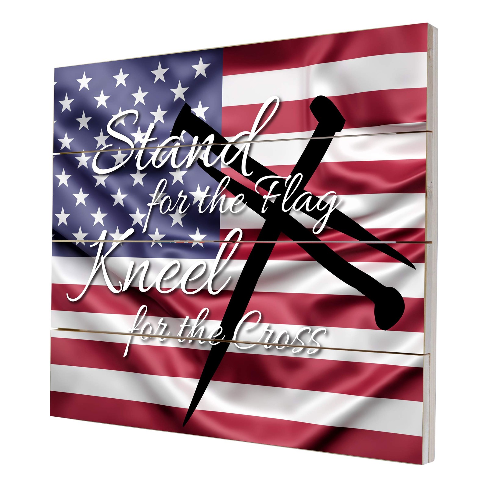 Wooden American Flag USA Pallet Wall Art Hanging Decor Sign Wood Decoration P…