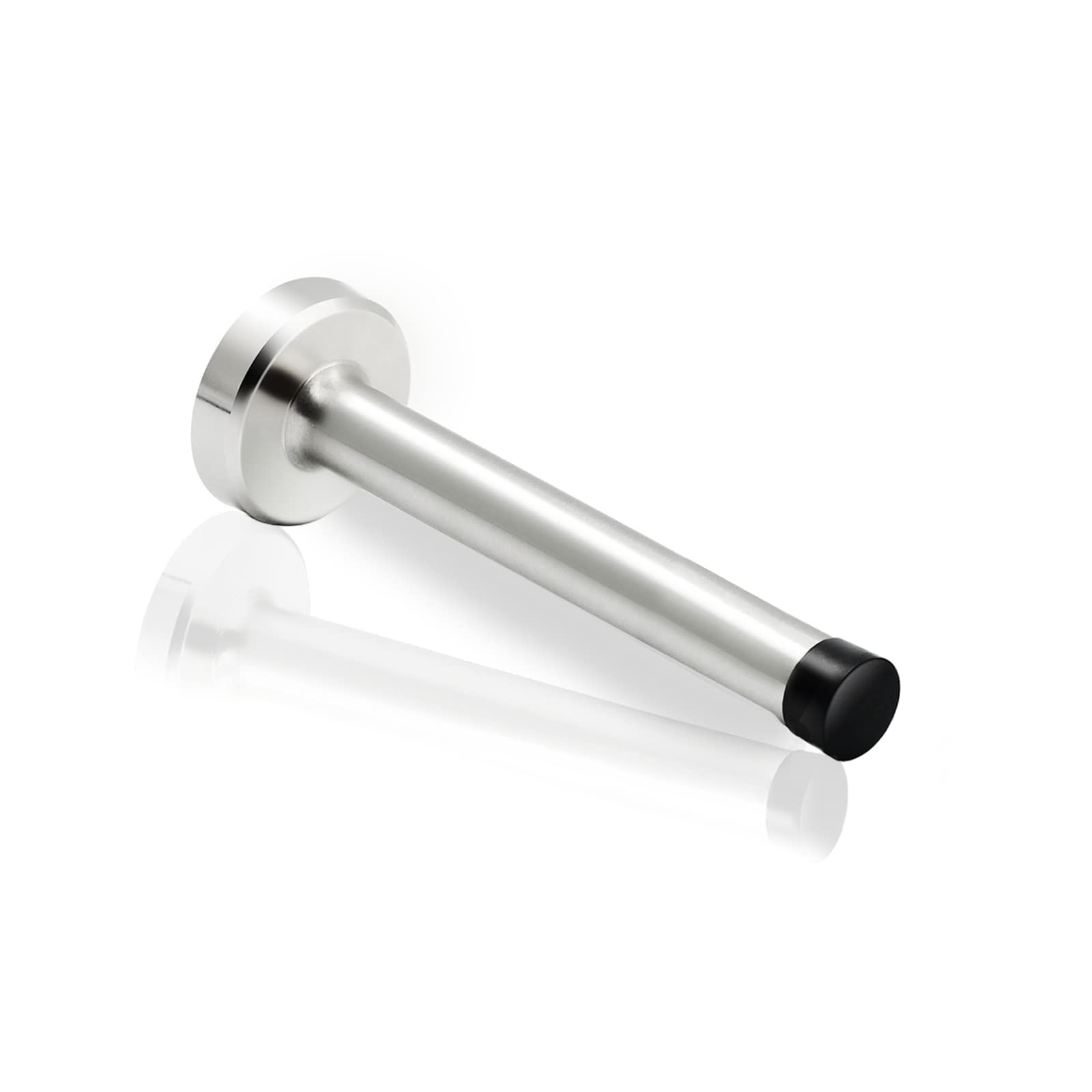 Door Stop, 4 Inch Long Stopper Wall Mounted, 4 Inch, Brushed Nickel