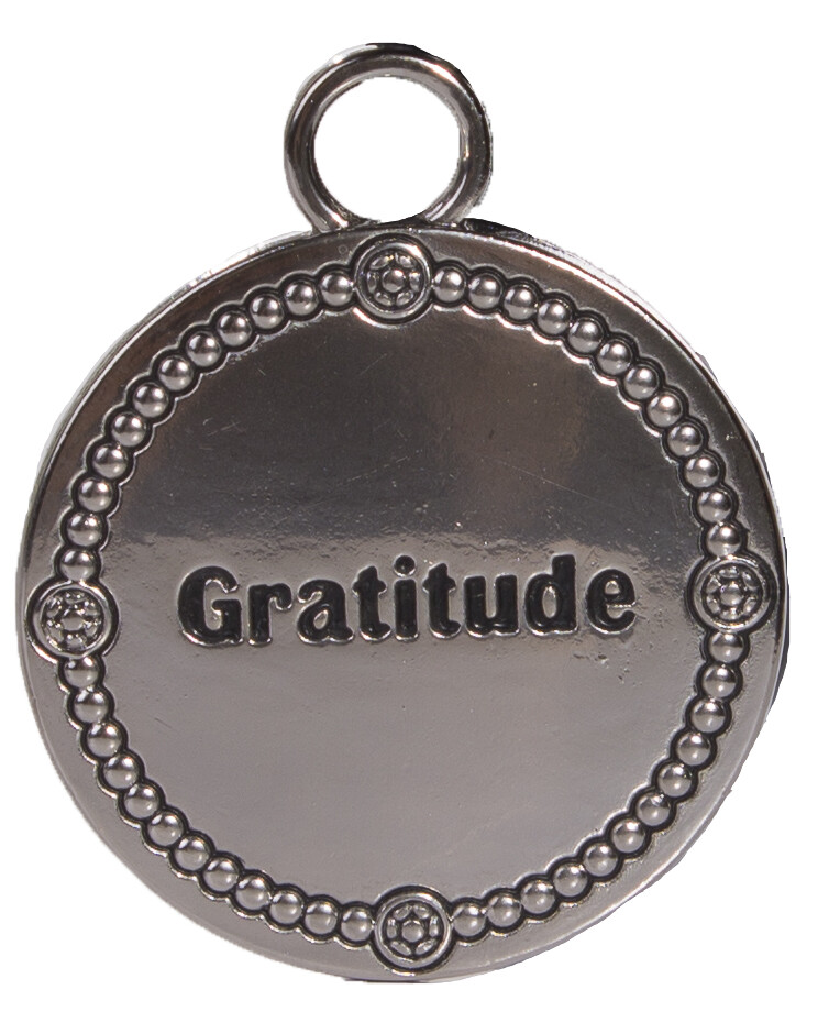 Inspirational Thank You Gift – Zinc Gratitude Charm w/ Story Card