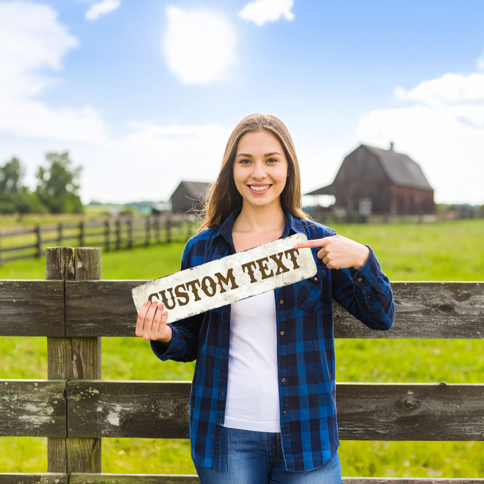 Custom Vintage Street Sign | Personalized Aluminum sign | 4 Sizes | Rustic Decor