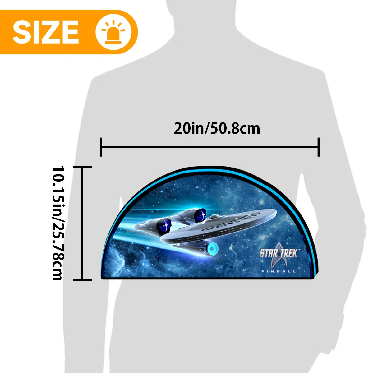 Star Trek Pinball Topper 3D Printed Led Lightbox for The Legends Pinball Machine
