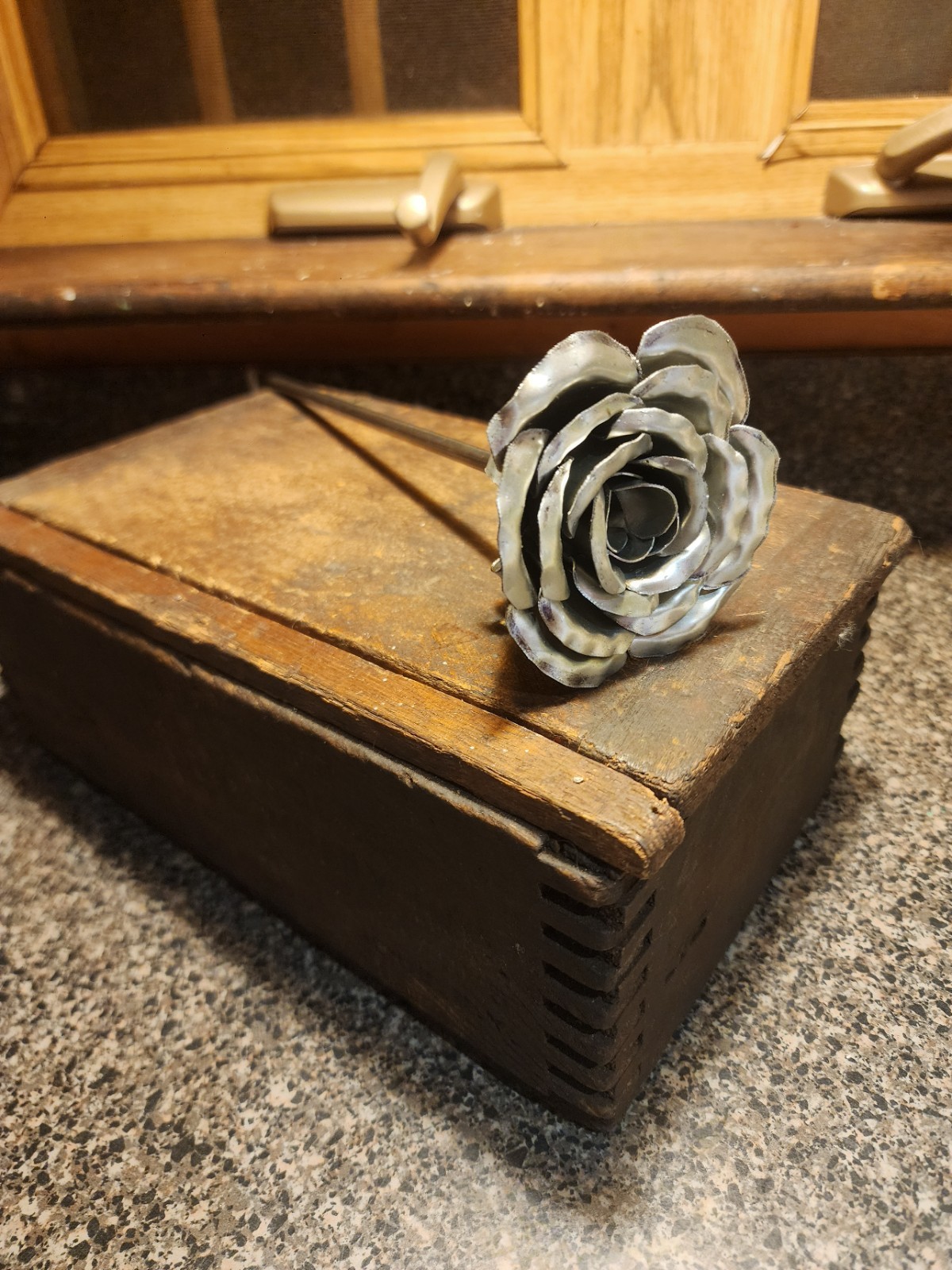 Hand Crafted Welded, Metal Vintage Forever Rose 🌹 Anniversary