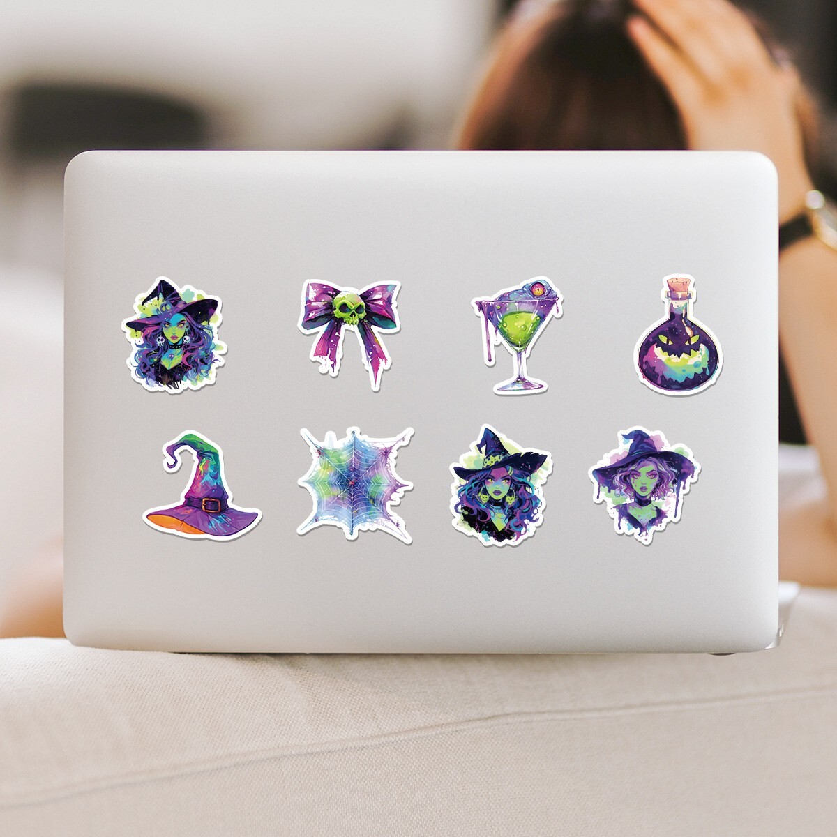 50 Pcs Stickers Neon Halloween Laptop Luggage Skateboard Auto Car Graffiti Vinyl