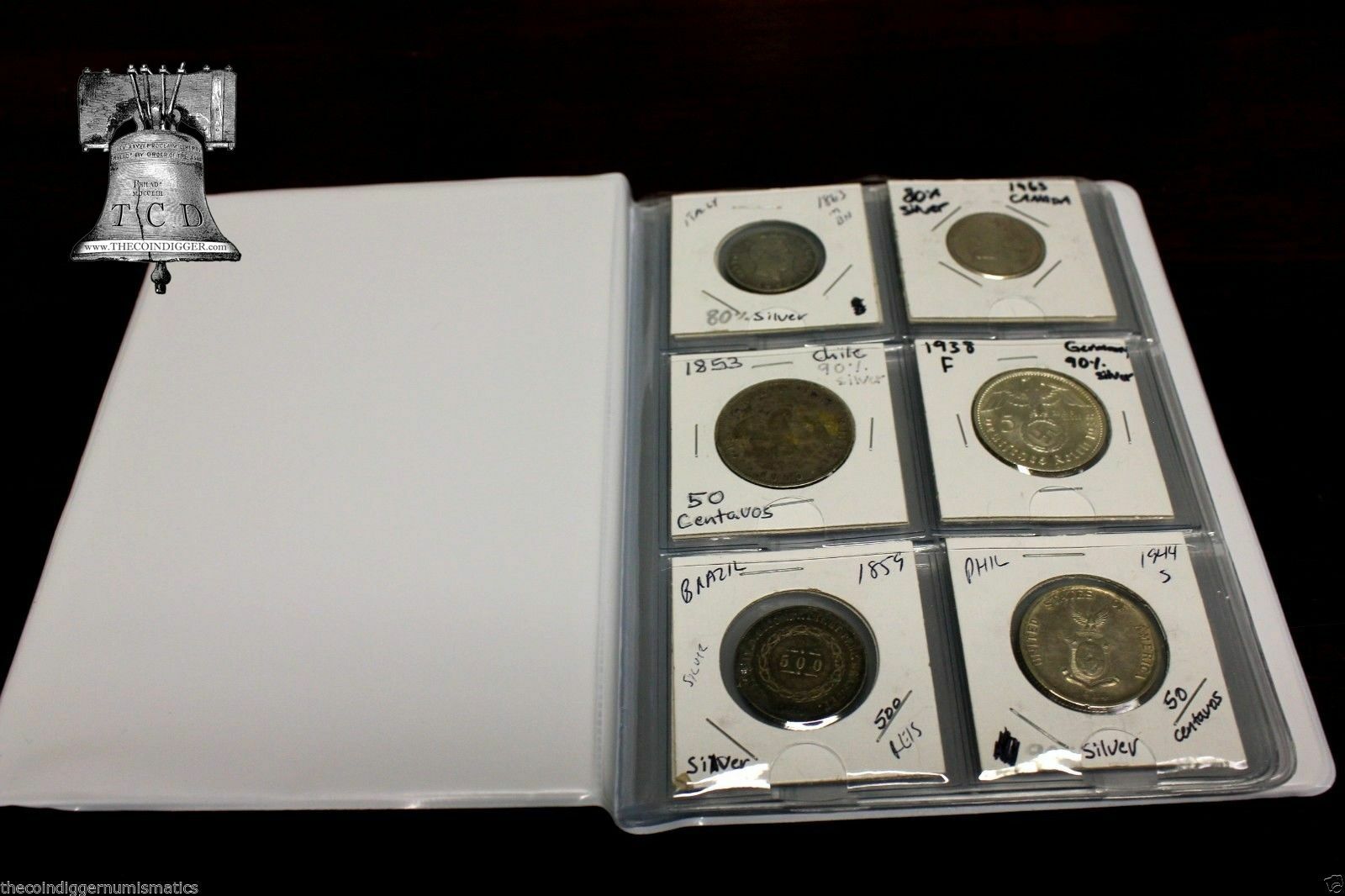 Whitman Coin Holder 2×2 Album 12 24 60 80 Pocket Wallet Storage Book of CHOICE