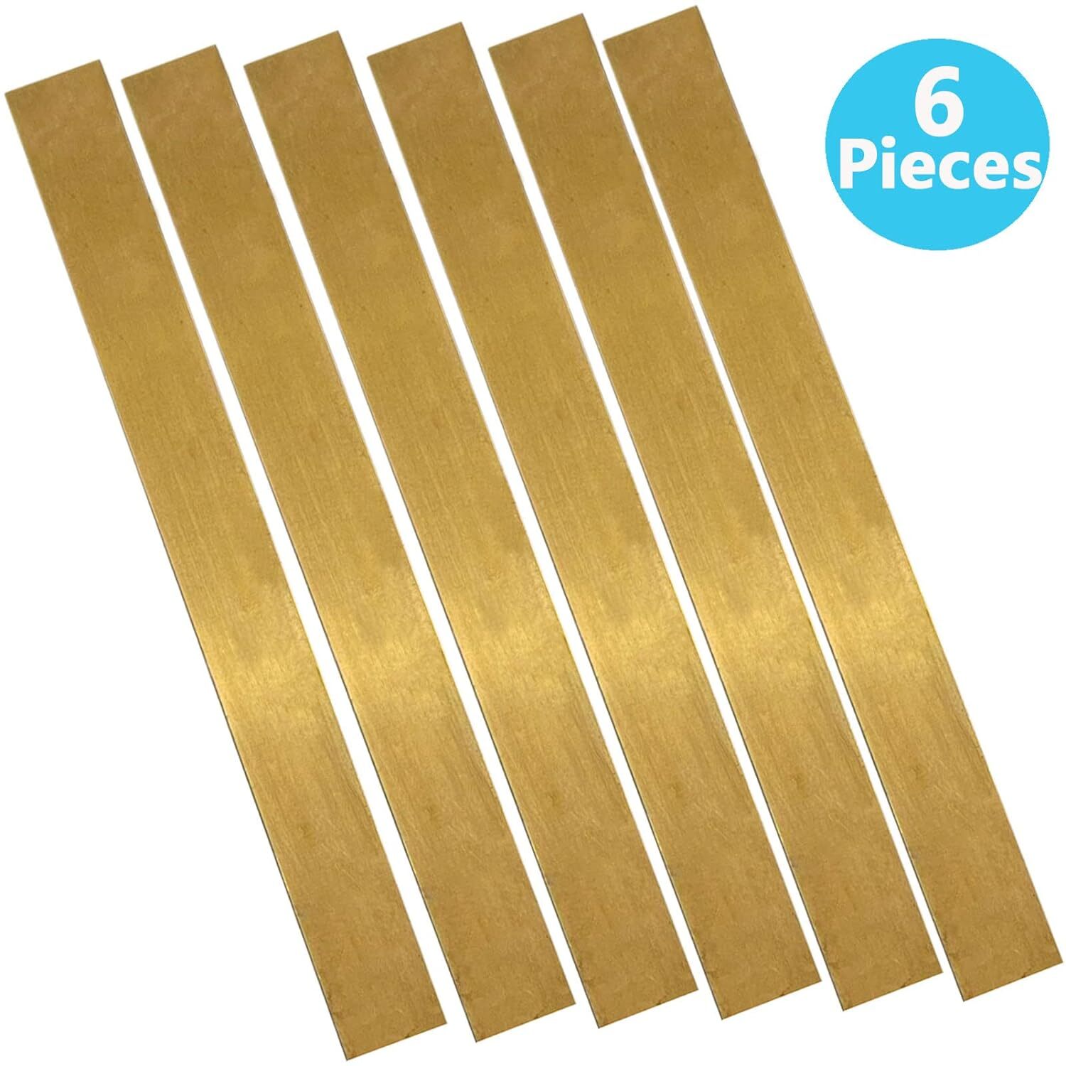 Brass Strip, Brass Shim Stock Assortment, 1″ Width X 6″ Length, 0.002″, 0.004″,