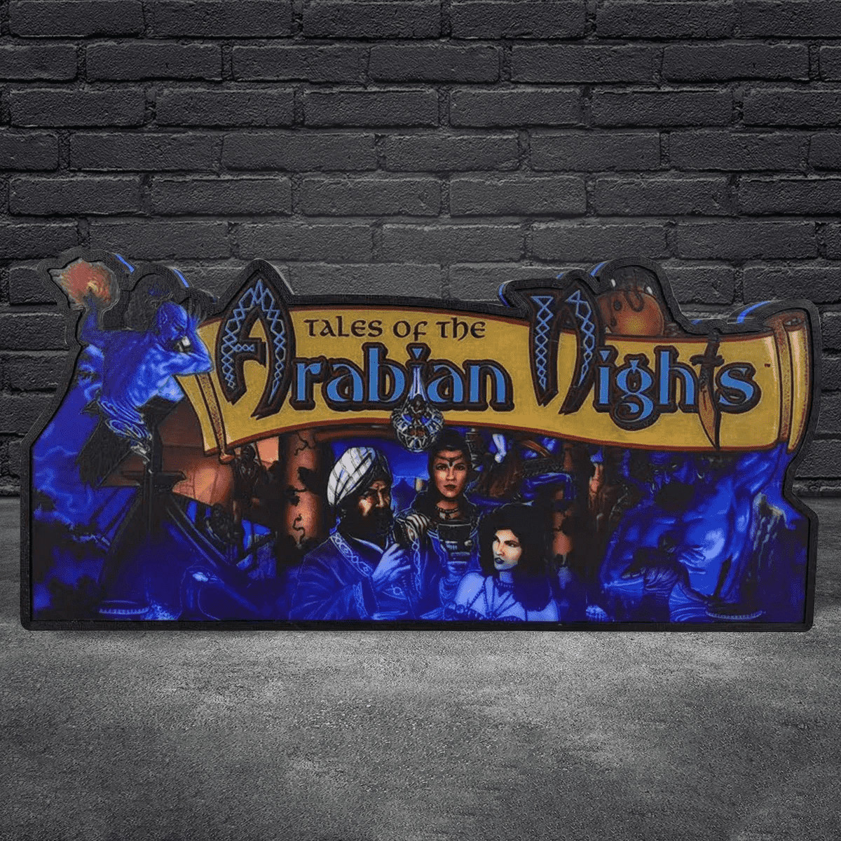 Tales of The Arabian Nights Pinball Topper 3D LED Lightbox Printed Lightbox
