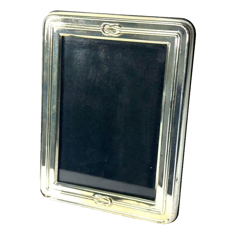 Christofle Photo Frame Cross Design Frame 13 x 17cm Gold Used From Japan