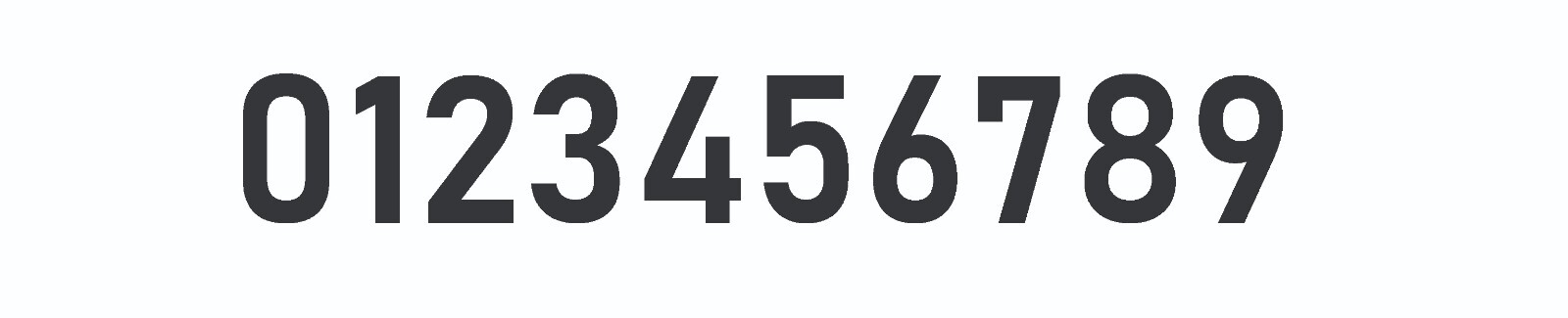 0-10 7″-32″ Big Size Vinyl Die Cut Decal Numbers (Black), 6Yrs Outdoor Film