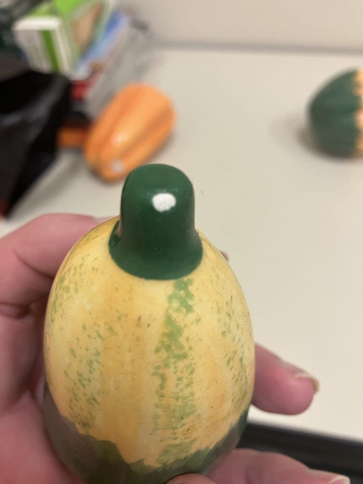 Vintage Art Glass Vegetables 5 Pieces Made In The Philippines