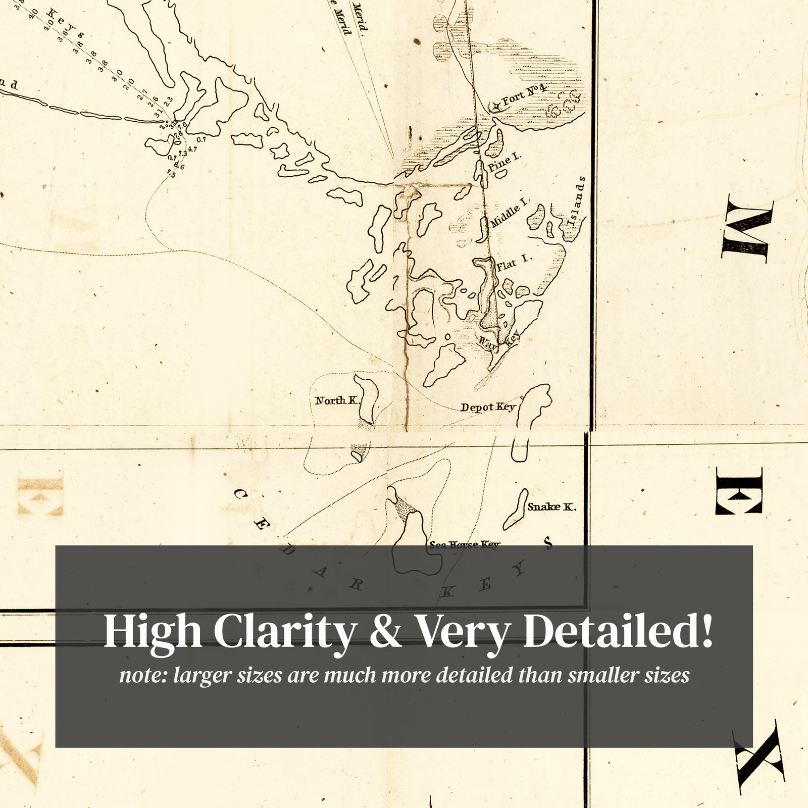 Old Map of Florida 1846 – Vintage Florida Art