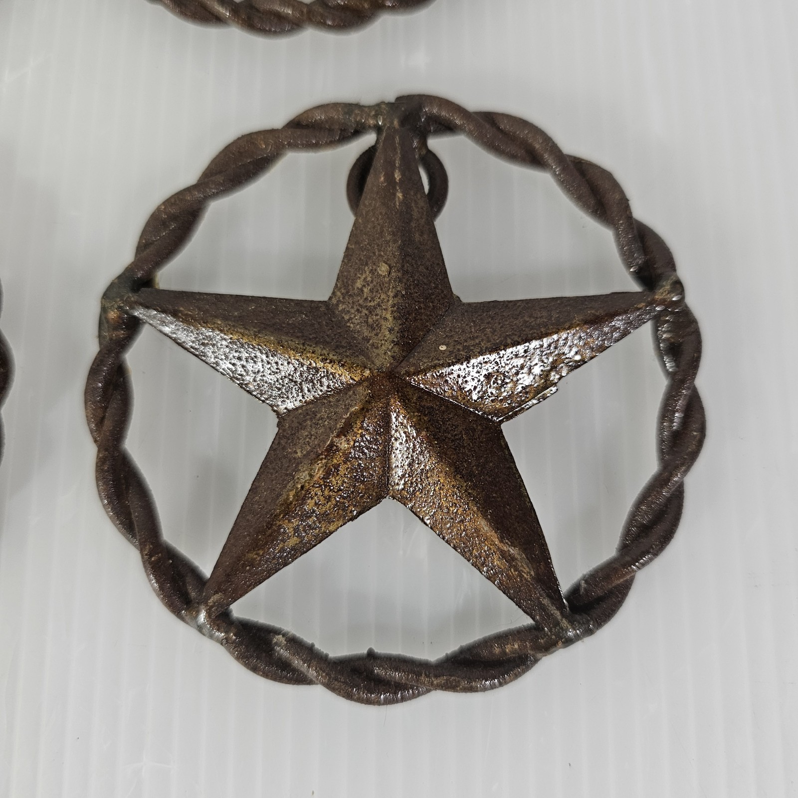 8 Cast Iron TX Texas Star Rope Western Rustic Decor DIY Crafts