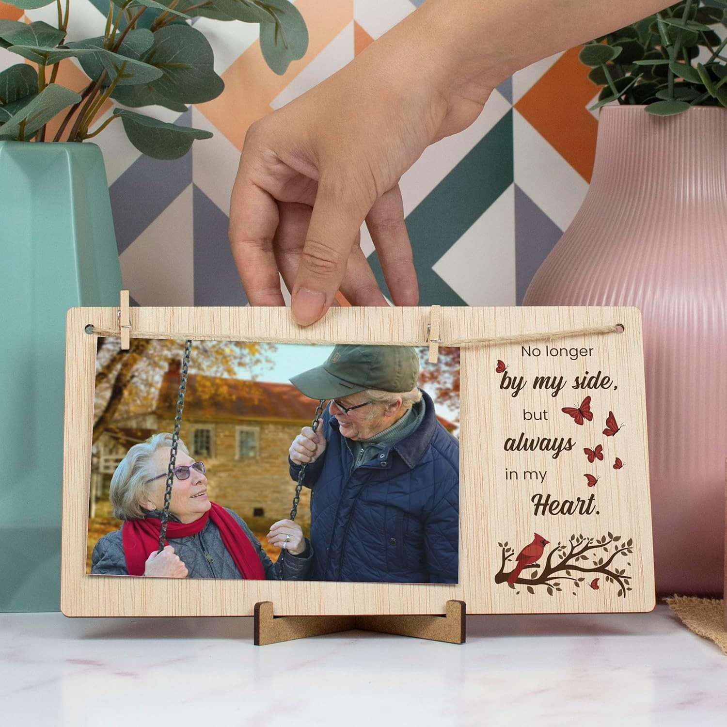 4×6 Horizontal Memorial Frame – Elegant Bereavement Gift for Healing Hearts