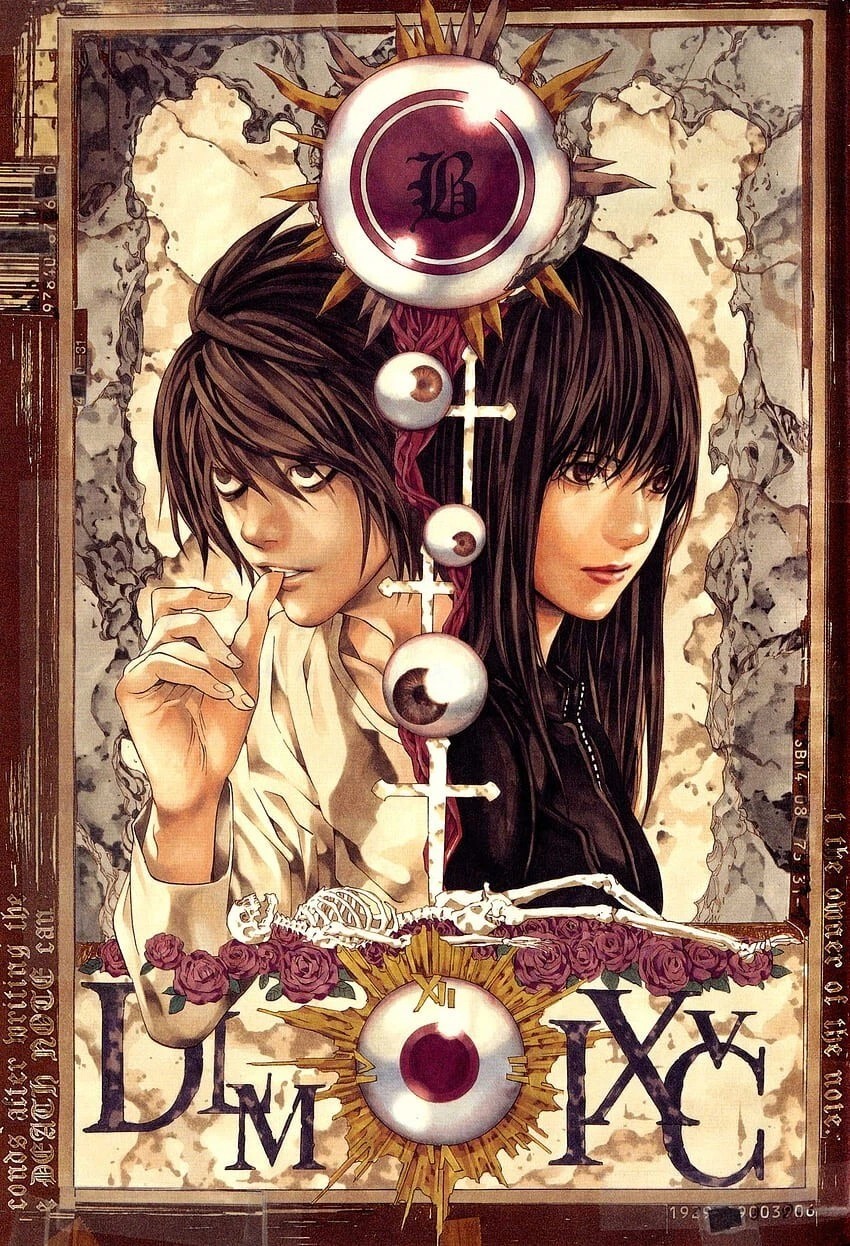 DEATH NOTE L & NAOMI MISORA ANIME & MANGA Poster print 11″x17″ home decor
