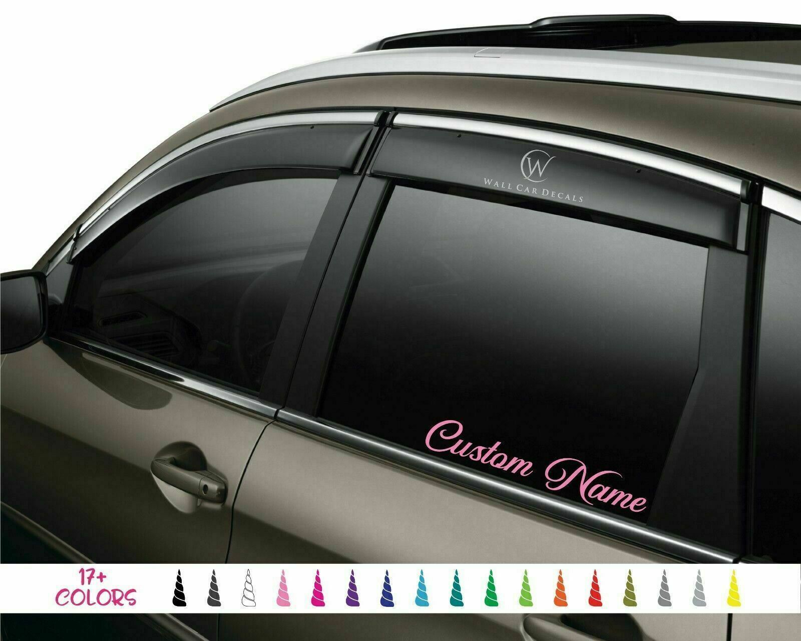 Custom 2″ x 15″ Text Vinyl Decal Lettering Name Window Wall Door Words Sticker