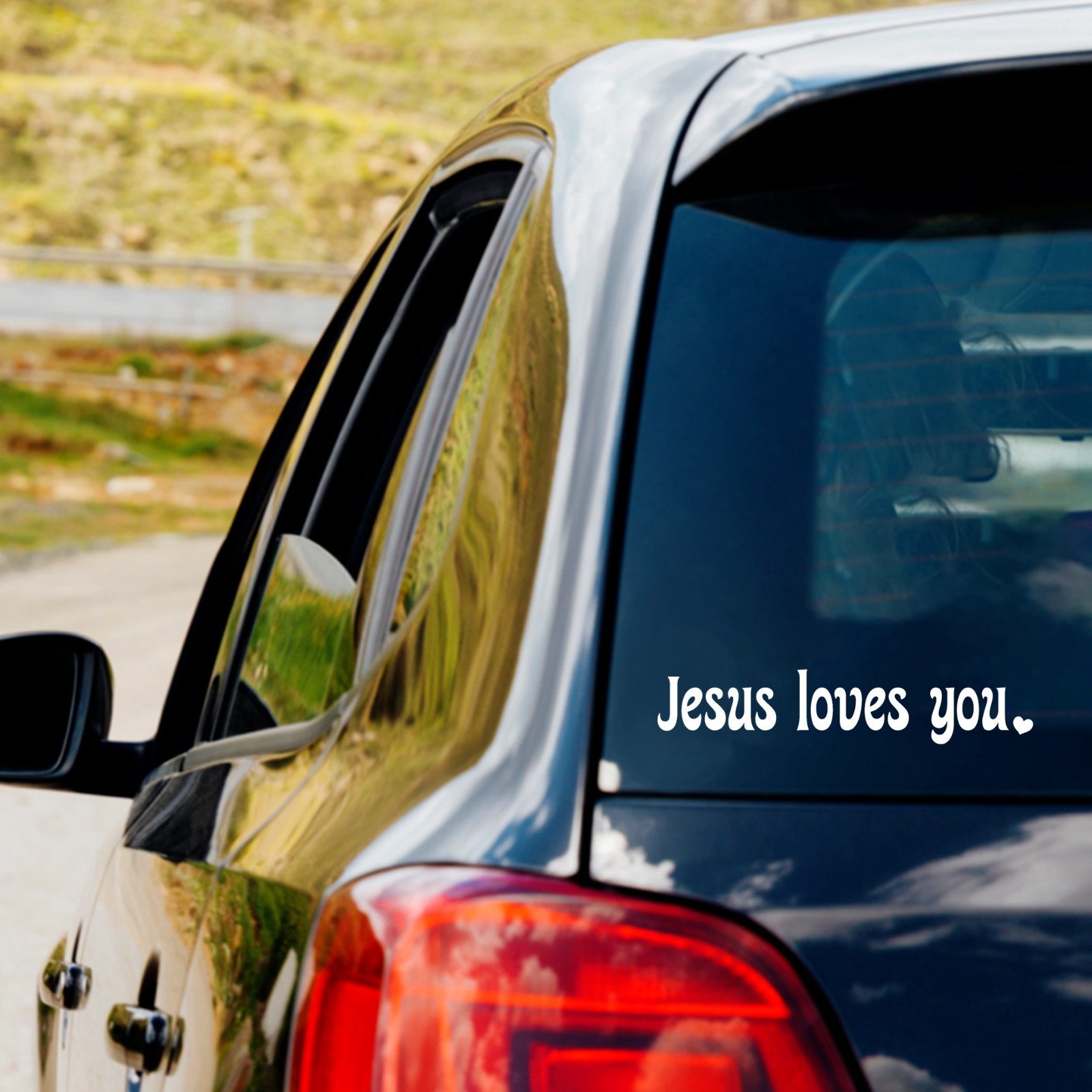 Jesus Loves You Window Vinyl Decal Sticker Car Truck Window Laptop faith love