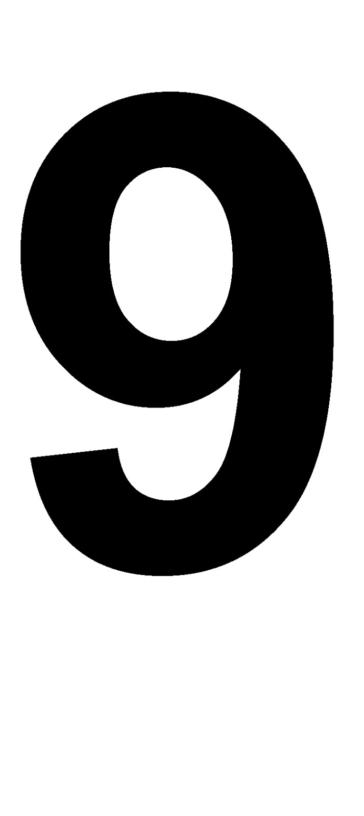 VINYL ORACAL 651 NUMBER ”9” XL 5″ MAILBOX HOUSE HOME, PEEL AND STICK 21 COLOR