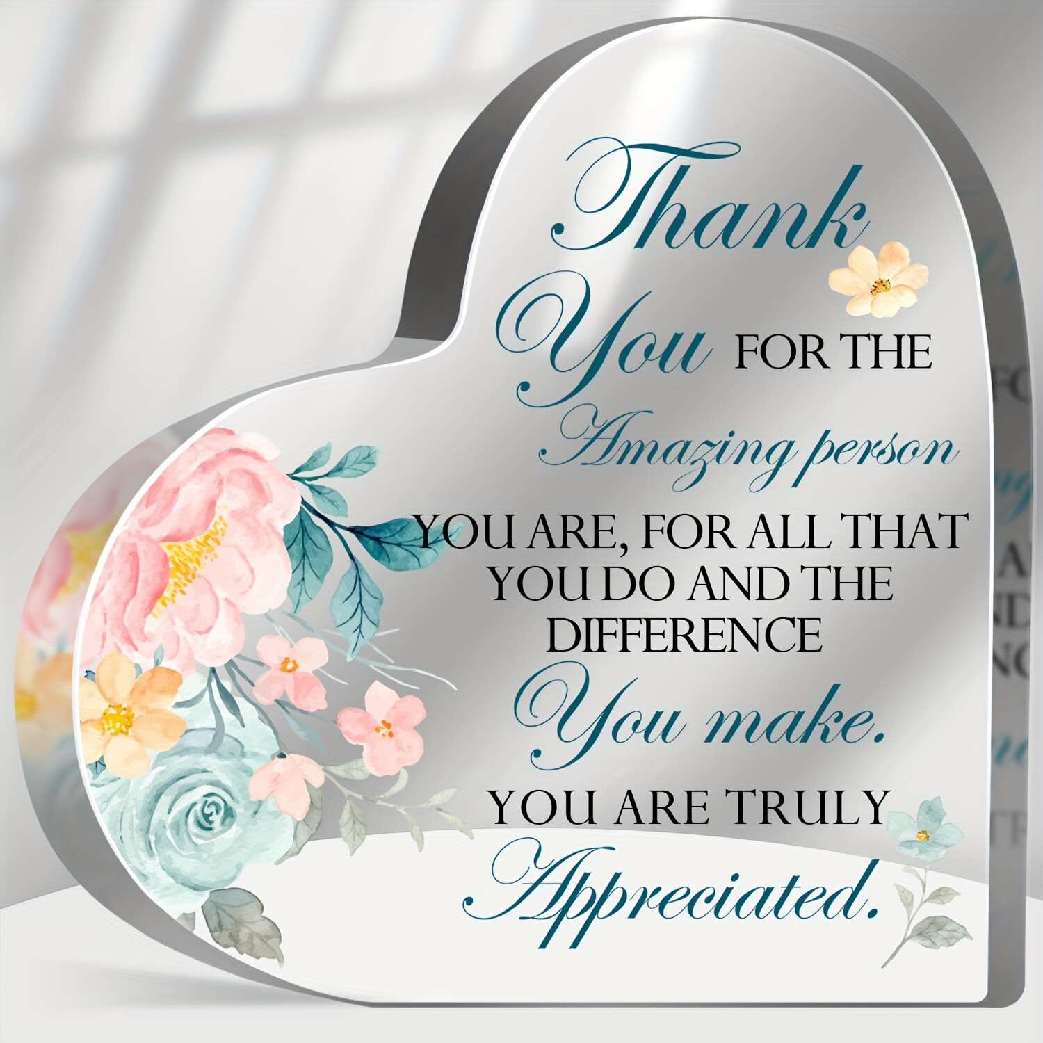 1 PC Inspirational Quotes Gifts Positive Affirmation Acrylic Desktop Decoration