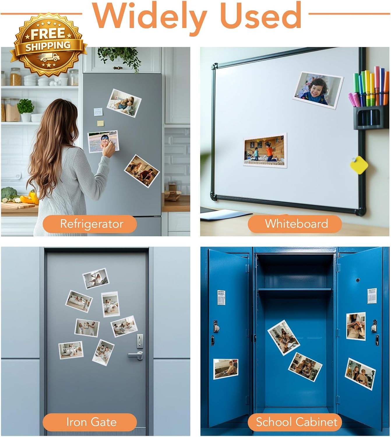 Magnetic Picture Frame, 10 Pcs Magnetic Picture Frames for Refrigerator 4×6, Mag
